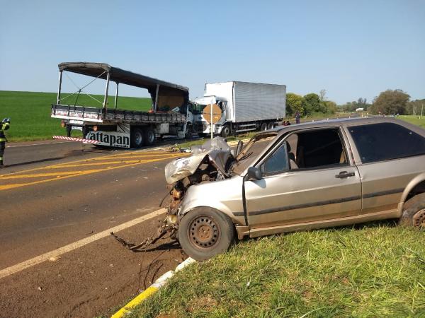 Ocupantes do Santana foram encaminhados ao Hospital de São Martinho - Foto: Divulgação WhatsApp