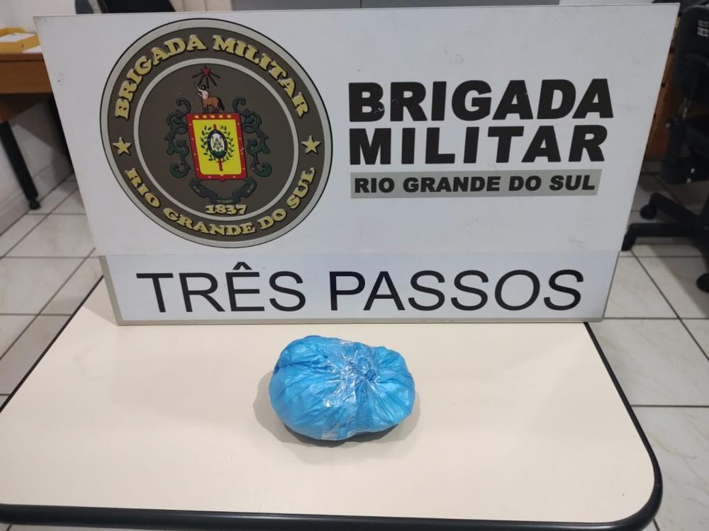Droga apreendida com adolescentes em Três Passos (Foto: Brigada Militar/Divulgação)