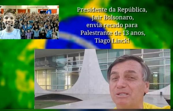 Presidente Jair Bolsonaro deixou em aberto a possibilidade de conhecer o menino natural de Tiradentes do Sul (Arte: Reprodução/Facebook)