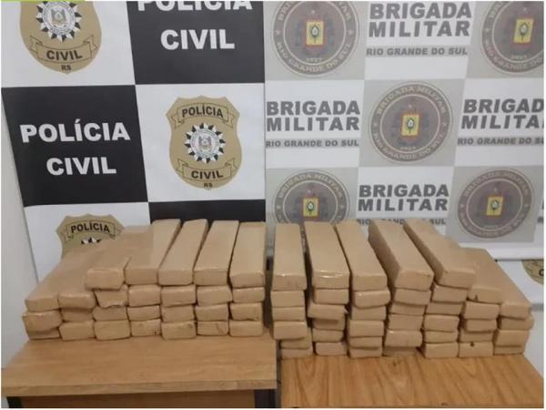 Operação Barreira iniciou no dia 14 de junho deste ano, quando a Brigada Militar apreendeu 140 quilos de maconha (Foto: Divulgação/Polícia Civil)