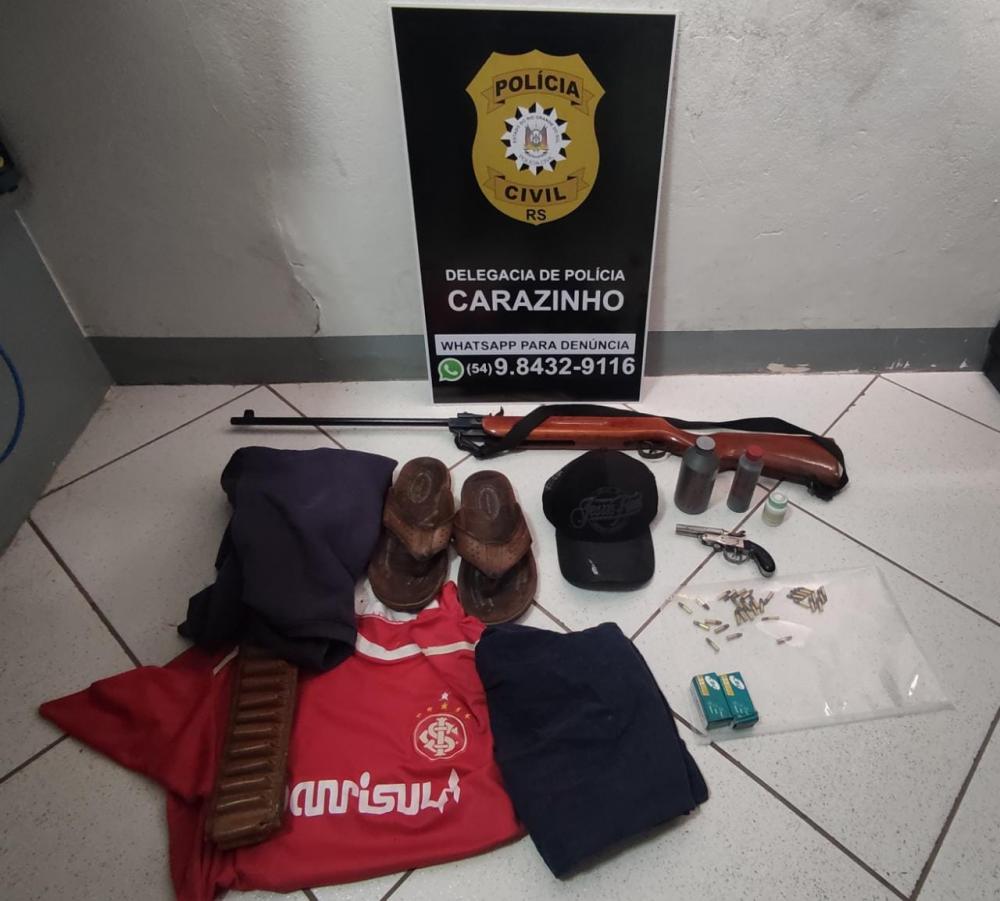 Materiais que foram apreendido pela Polícia Civil durante a ação (Foto: Polícia Civil)