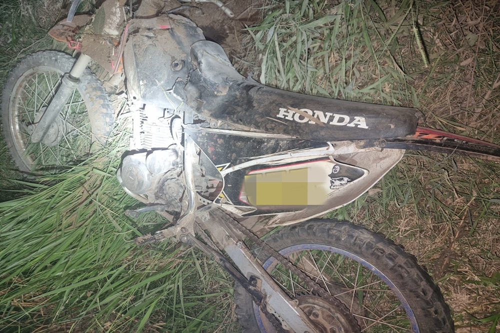 Veículo teria pegado fogo após o acidente (Foto: Brigada Militar)