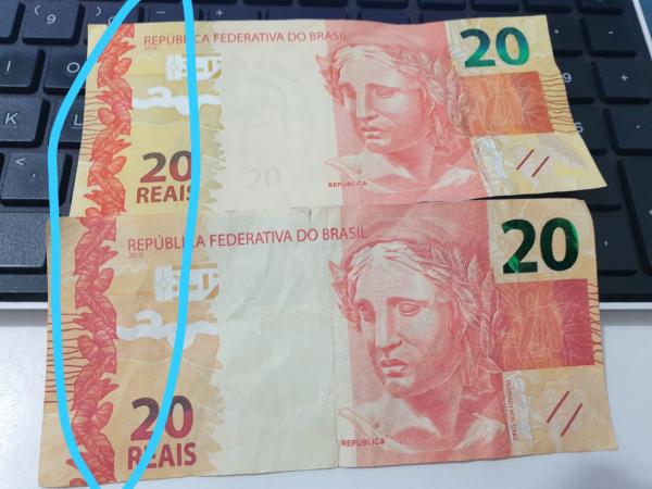 Estabelecimentos comerciais receberam notas falsas de R$ 20 - Foto: Reprodução