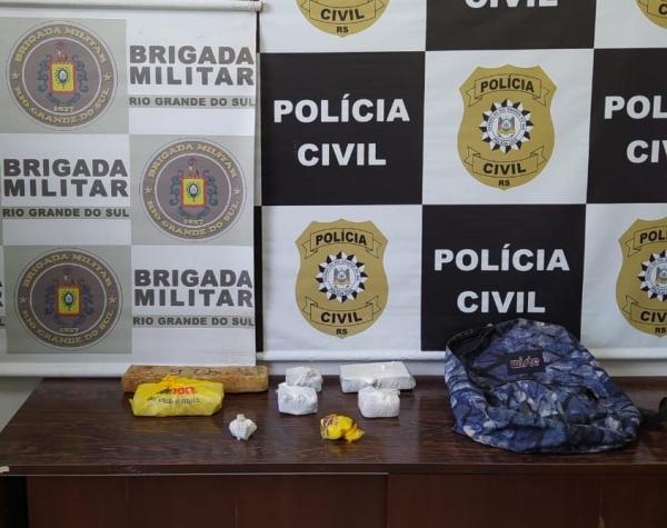 De acordo com as informações fornecidas, foram apreendidos cerca de 2,4 quilos de maconha e 80 gramas de crack (Foto: Divulgação/Polícia Civil)