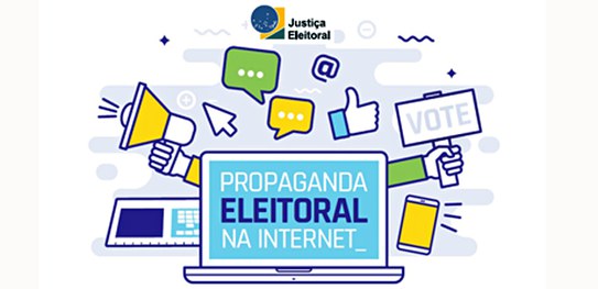 Propaganda eleitoral é aquela que promove o candidato e a sua plataforma eleitoral no âmbito público (Arte: Divulgação/TSE)