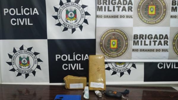 Droga estava enterrada em um galinheiro - Foto: BM/PC reprodução