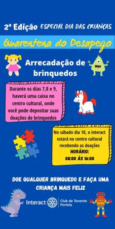 O clube de serviço disponibilizou uma caixa de coleta, alocada junto ao Centro Cultural - Foto: Reprodução