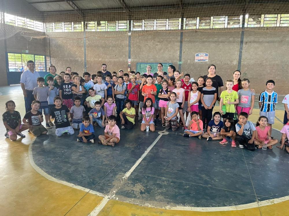 Alunos puderam interagir e competir (Foto: Prefeitura de Redentora)