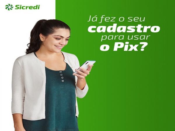 Associados precisam cadastrar as ‘Chaves Pix’ para uso da solução que começa a funcionar no dia 16 de novembro (Arte: Divulgação/Sicredi)