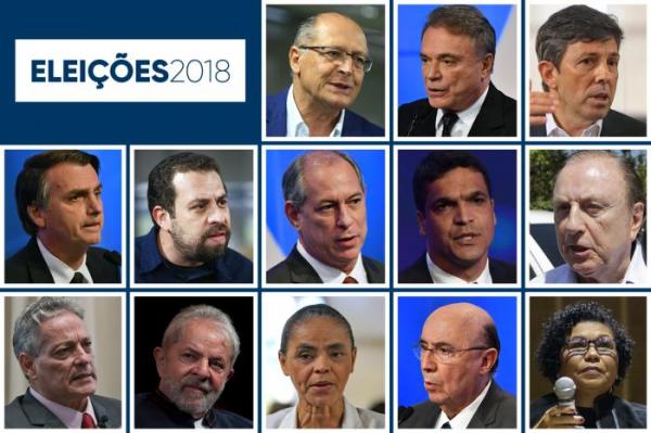 Os candidatos à Presidência da República. (Foto: Divulgação/ZH)