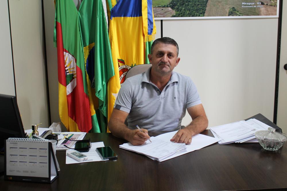 Prefeito de Miraguaí, Luis Carlos Hermann (Foto: Jonas Martins)
