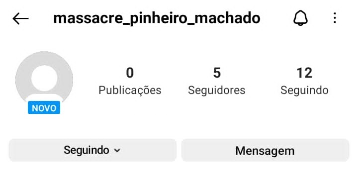 Print da página criada que ameaçava uma escola de Vista Gaúcha (Foto: Reprodução)