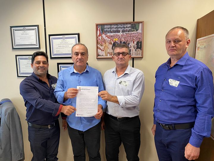 Prefeito de Miraguaí visita a capital federal pela primeira vez (Foto: Divulgação/Prefeitura de Miraguaí)