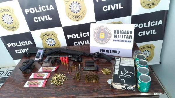 Operação apreendeu armamento e munições - Foto: BM divulgação