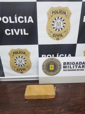 Brigada Militar não especificou a quantia de droga apreendida - Foto: 7ºBPM
