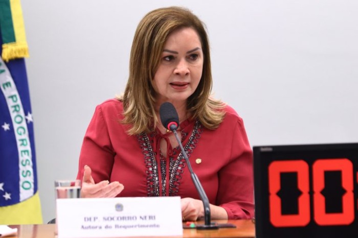 Deputada Socorro Neri, que fez a abertura do seminário - (Foto: Marina Ramos/ Câmara dos Deputados)