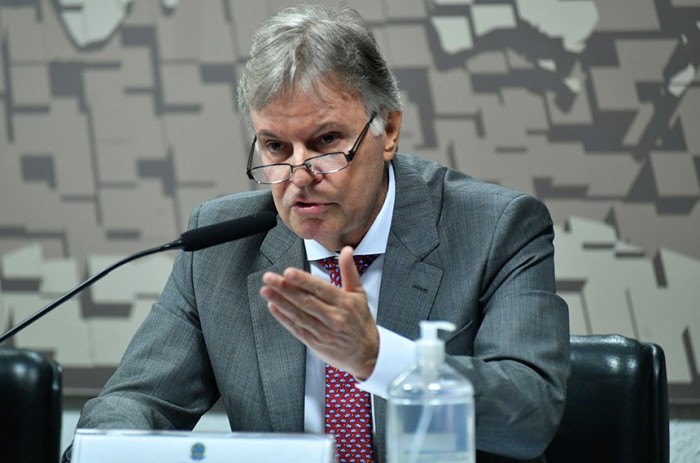 Clemente de Lima Baena Soares durante sabatina na CRE - Foto: Geraldo Magela/Agência Senado