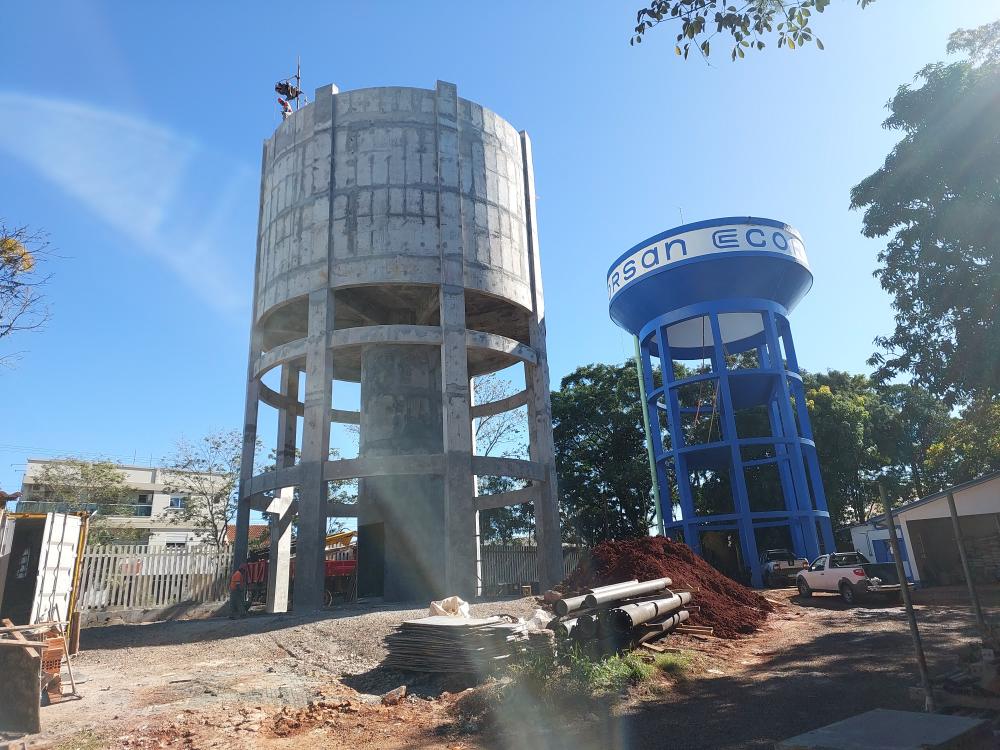 Em breve entrará em funcionamento o novo reservatório - Fotos: Jonas Martins