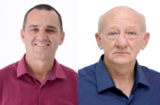 Alair Cemin e Miro Mülbeier permanecerão mais quatro anos à frente da Prefeitura Municipal de Derrubadas (Fotos: Divulgação/TRE-RS)