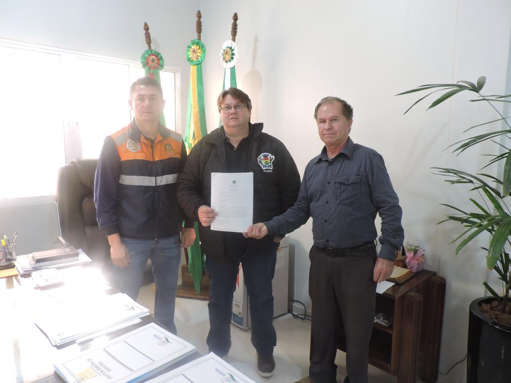 Charles Teixeira coordenador da Defesa Civil regional em Redentora (Foto: Prefeitura de Redentora)