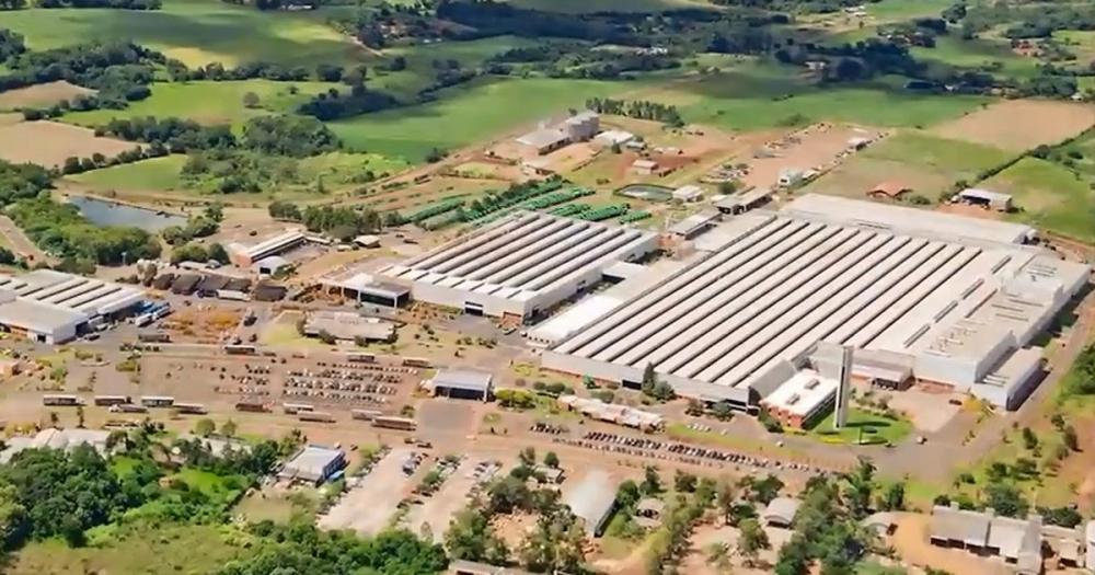 Planta da John Deere de Horizontina é uma das maiores do país (Foto: Divulgação/John Deere/Reprodução)