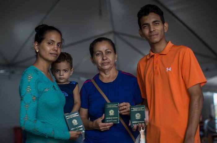 Imigrantes venezuelanos em Boa Vista, Roraima, estado que recebeu cidadãos do país vizinho, que atravessa longa crise política e econômica - Foto: Victor Moriyama/ACNUR
