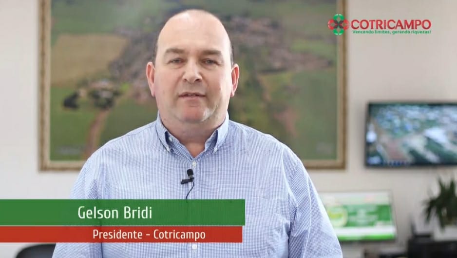 Gelson Bridi é presidente da Cotricampo (Foto: Reprodução)