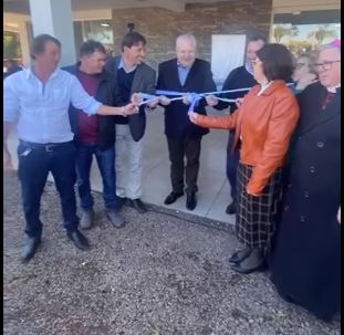 Inauguração ocorreu neste sábado em Barra do Guarita (Foto: Prefeitura de Barra do Guarita/Reprodução)