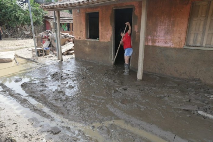 Enchente em Itamaraju, Bahia, ocorrida em 2021, e que deixou milhares de desabrigados - (Foto: Manu Dias/GOVBA)