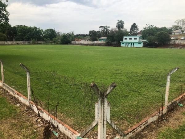Estádio municipal de Coronel Bicaco não está recebendo partidas por causa das medidas de distanciamento social (Foto: Diones Roberto Becker)