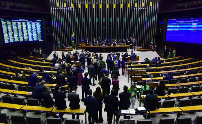 Sessão do Congresso Nacional desta quarta-feira - (Foto: Zeca Ribeiro/Câmara dos Deputados)
