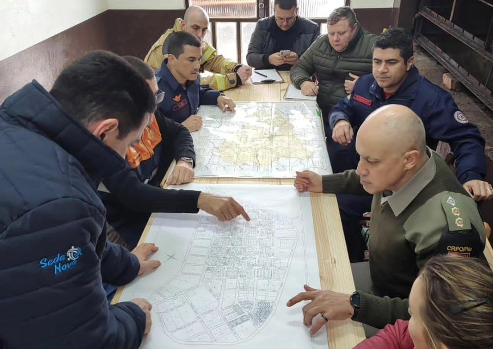 Comando e efetivo do 7º BPM trabalharam para dar suporte aos atingidos pelos temporais (Foto: 7º BPM)