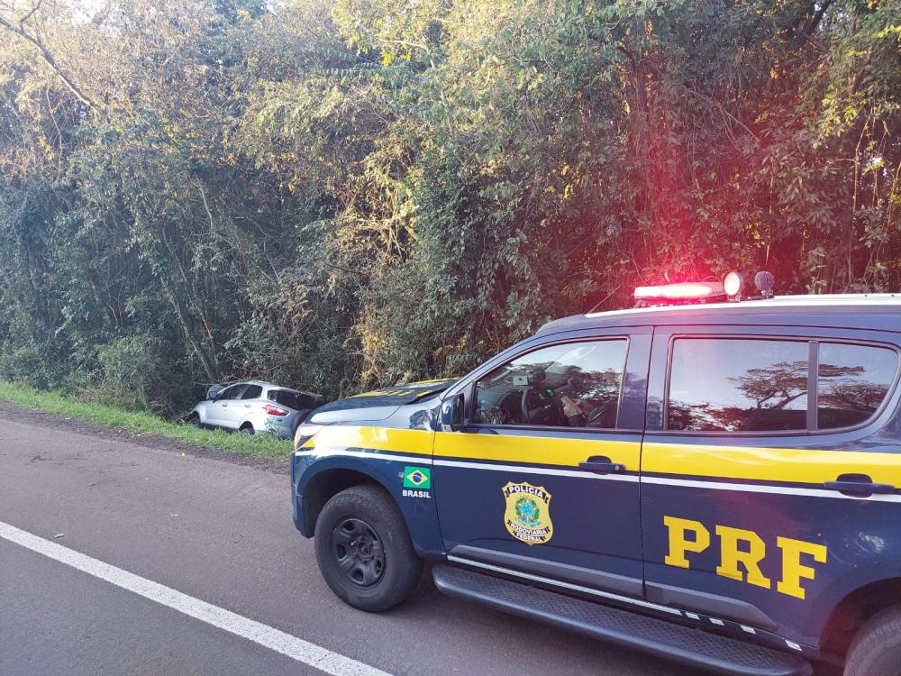 Acidente ocorreu na BR-386 (Foto: PRF)