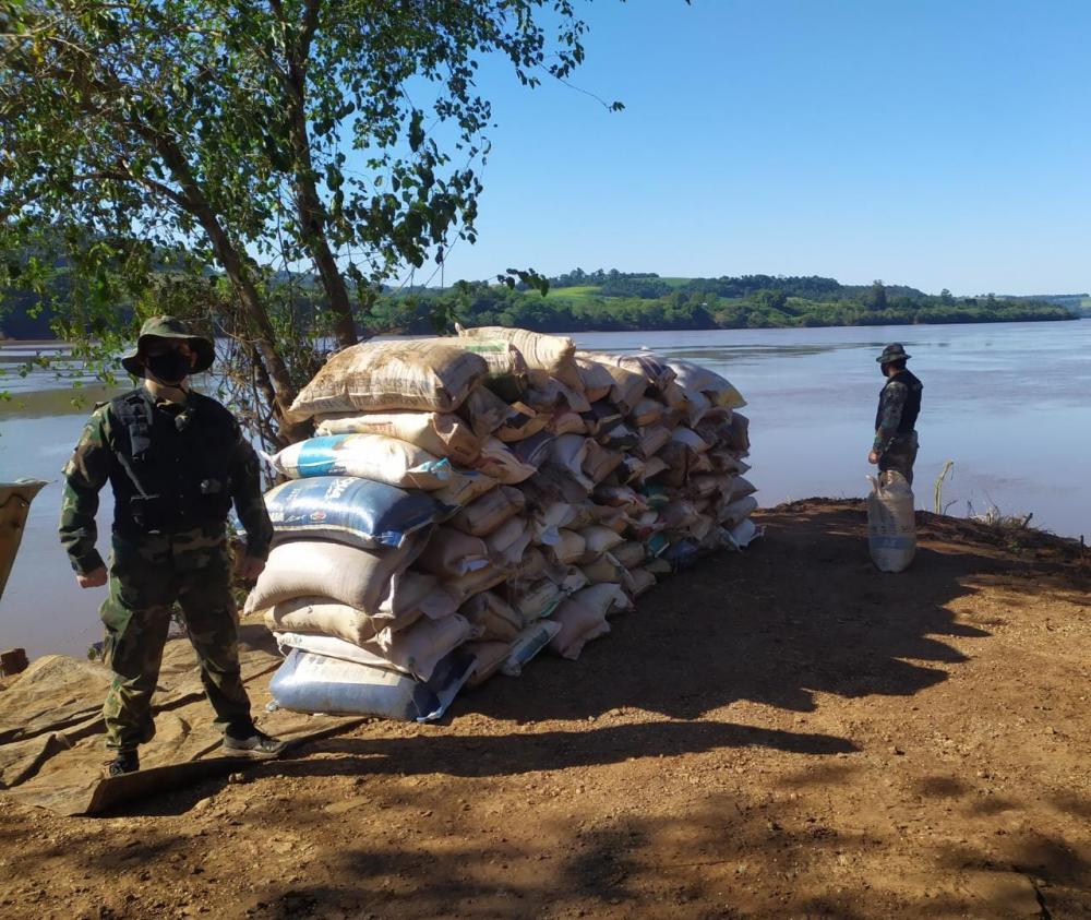 Soja apreendida pela Polícia da Argentina (Foto: Divulgação)