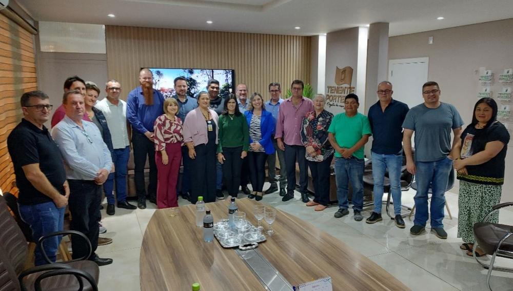 Abertura de curso de medicina em Tenente Portela foi tema de reunião nesta semana (Foto: Prefeitura de Tenente Portela)