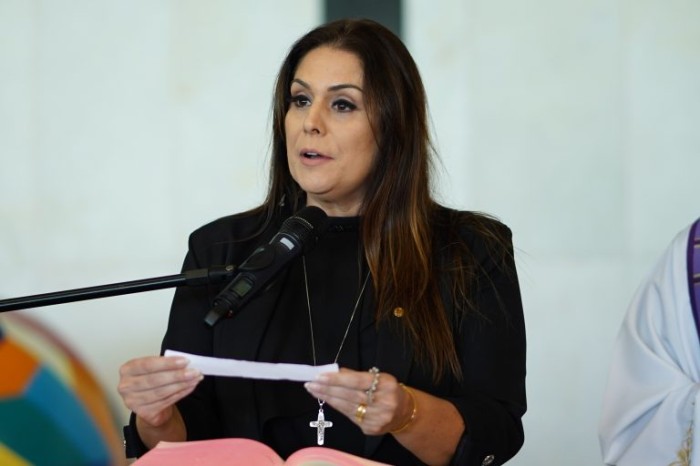 Simone Marquetto recomendou a rejeição de projeto apensado, já tratado no PL das Fake News - (Foto: Pablo Valadares / Câmara dos Deputados)
