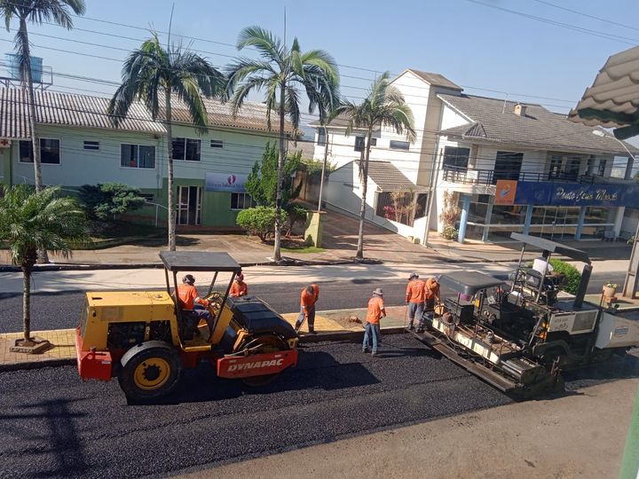 Recuperação da principal avenida de Vista Gaúcha está em andamento (Foto: Prefeitura de Vista Gaúcha)