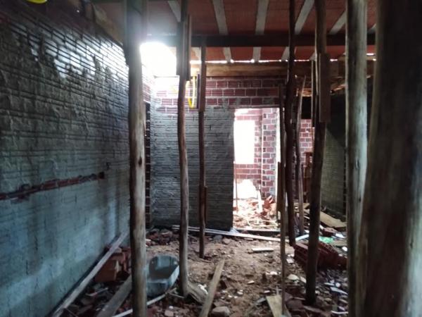 Prefeito divulgou fotos das obras em suas redes sociais (Foto: Reprodução/Nilson Paulo Costa)