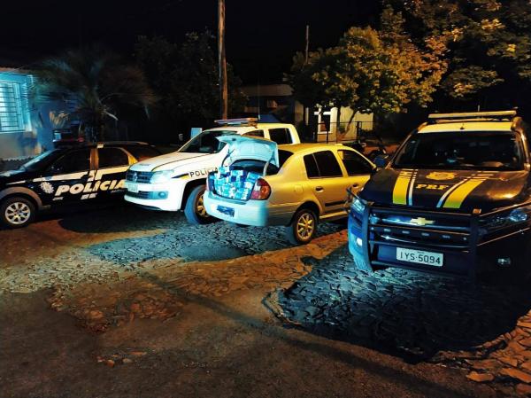 Apreensão foi realizada na noite da terça-feira (09/02) (Foto: Divulgação/PRF)