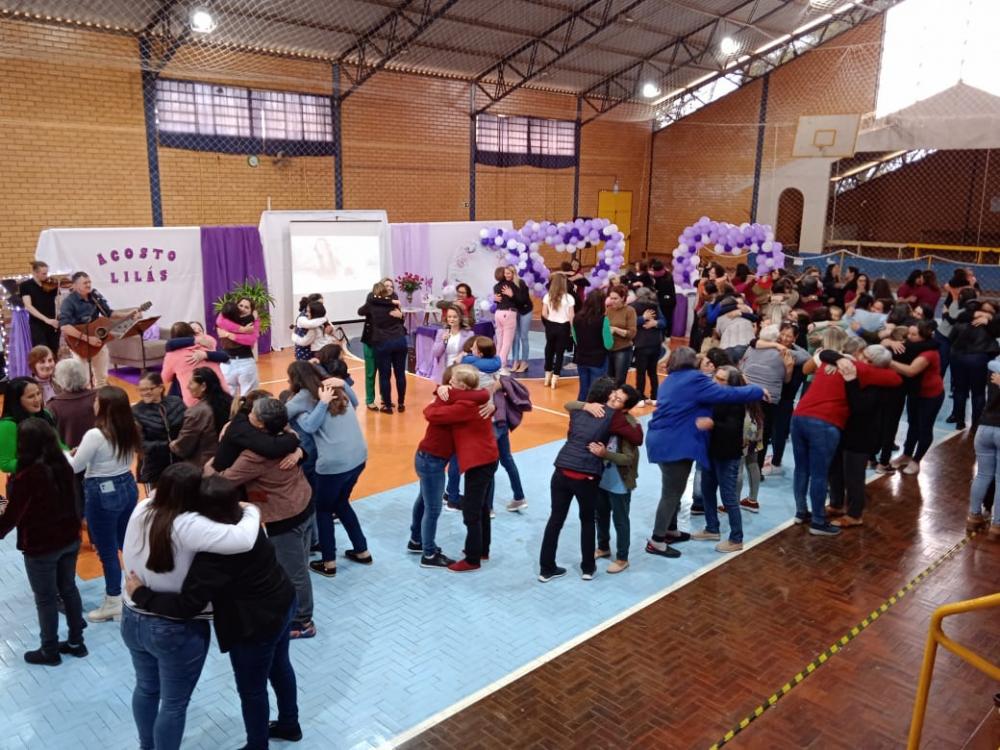 O evento aconteceu no ginásio de esportes do município (Foto: Prefeitura de Vista Gaúcha)