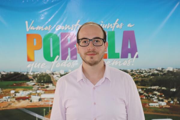 Leonardo Siqueira, secretário de desenvolvimento econômico de Tenente Portela (Foto: Maicon Spanic)