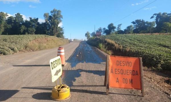 Investimento de R$ 5,1 milhões garante a pavimentação asfáltica de três quilômetros da ERS 528 (Foto: Divulgação/DAER)