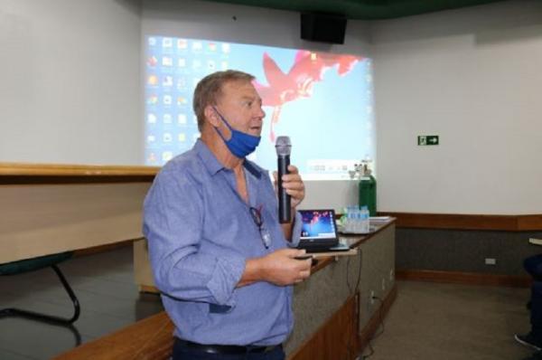 Paulo Stumm presidente do HCI faleceu na manhã desta sexta-feira (Foto: Rádio Progresso/Reprodução)