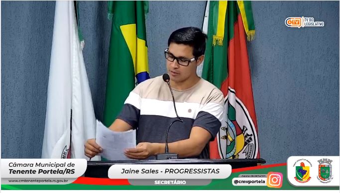 Vereador Jaine Sales, Diube, foi eleito presidente da CPI (Foto: Reprodução/Câmara de Vereadores)