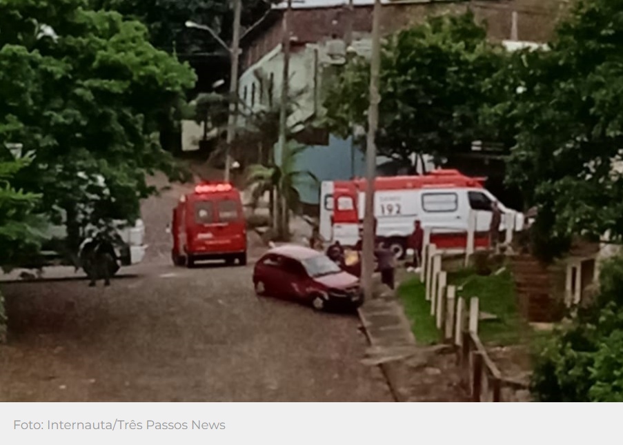 Acidente foi registrado em Três Passos (Foto: Três Passos News/Reprodução)