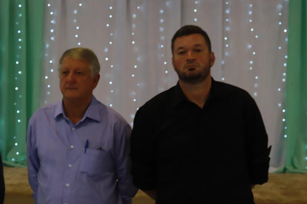 Claudemir Locatelli, prefeito de Vista Gaúcha e André Danete, vice (Foto: Jonas Martins)