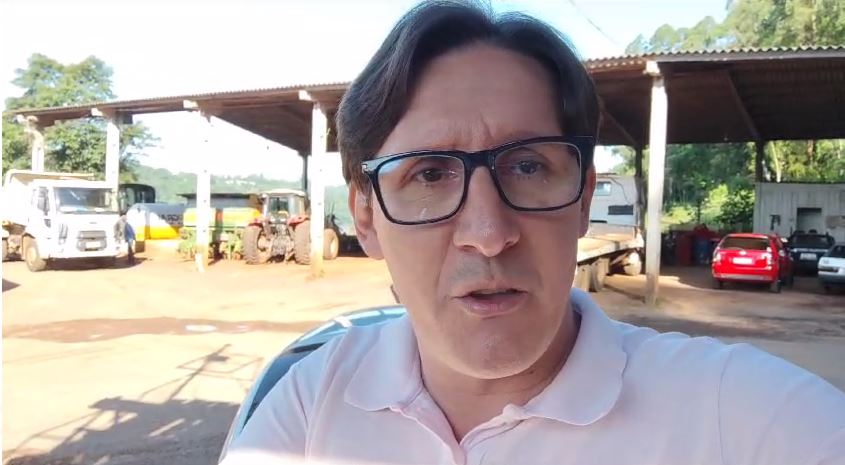 Prefeito de Barra do Guarita responde as críticas da oposição (Foto: Reprodução)