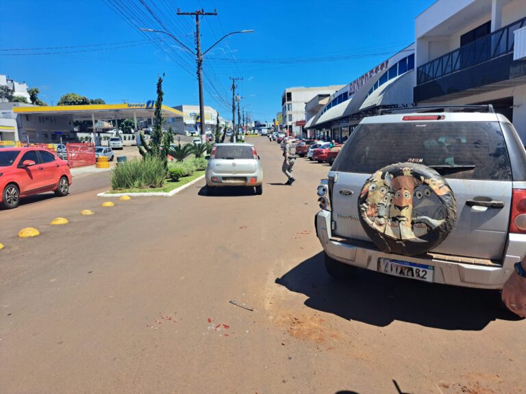 Acidente resultou apenas em danos materiais (Foto: Guia Crissiumal)