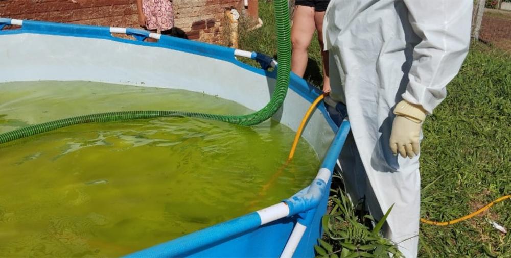 Piscina abandonadas são encontradas em diversas localidades (Foto: Prefeitura de Tenente Portela)