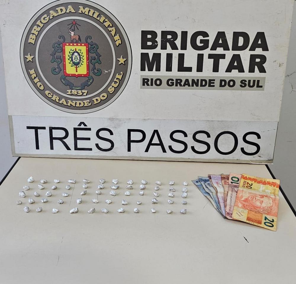 Droga apreendida em Três Passos (Foto: Brigada Militar)